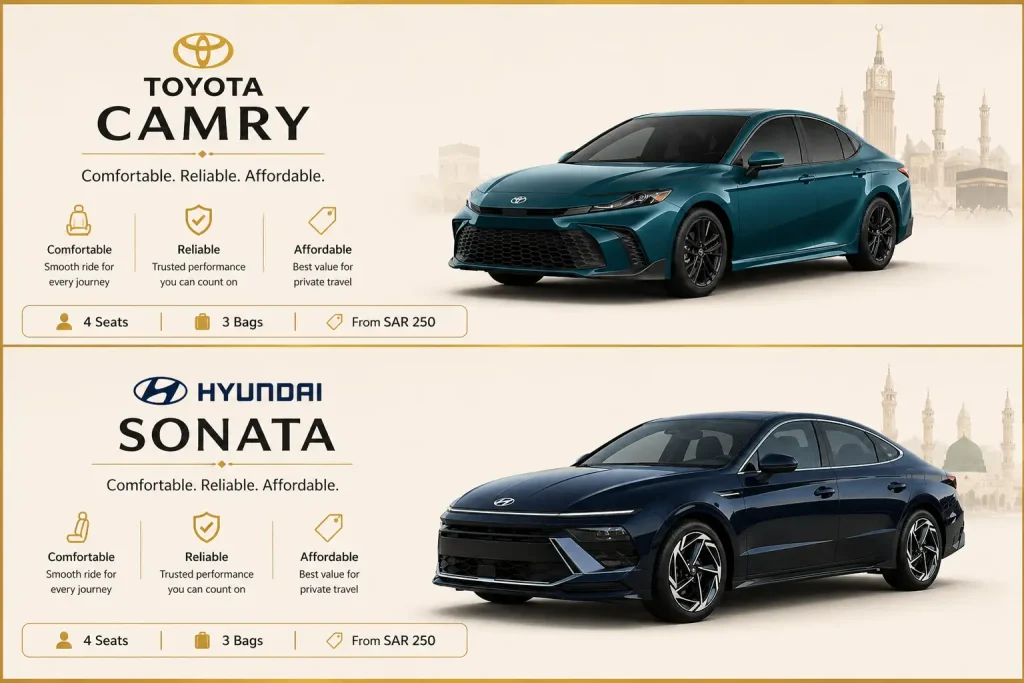 Toyota Camry and Hyundai Sonata